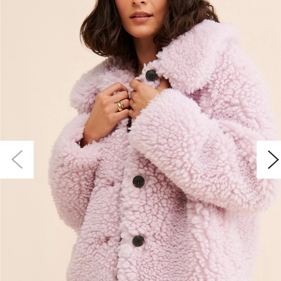 Vero Moda Elvira Faux Shearling Teddy Jacket - Picture 4 of 6